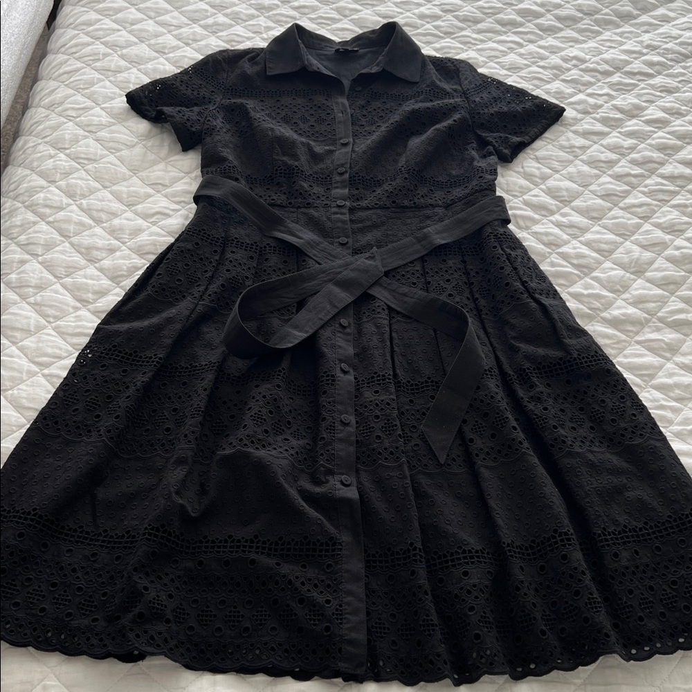 NWOT Talbots Eyelet Shirt Dress - Picture 9 of 9